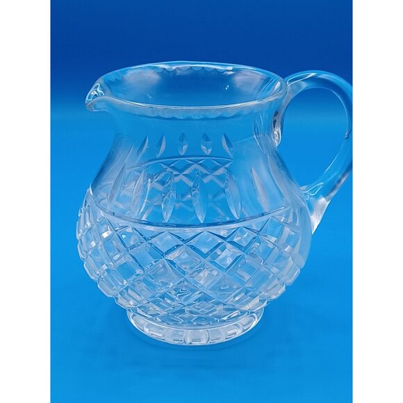 Vintage Waterford Lismore Diamond Cut Crystal Pitcher/Vase 32 Oz 6" Tall Elegant - Picture 11 of 16